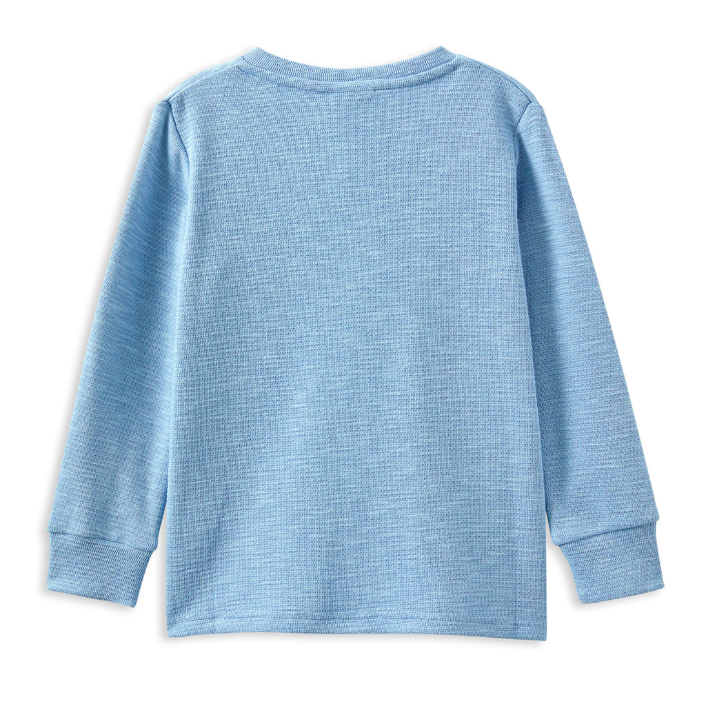Milky Pale Blue Henley