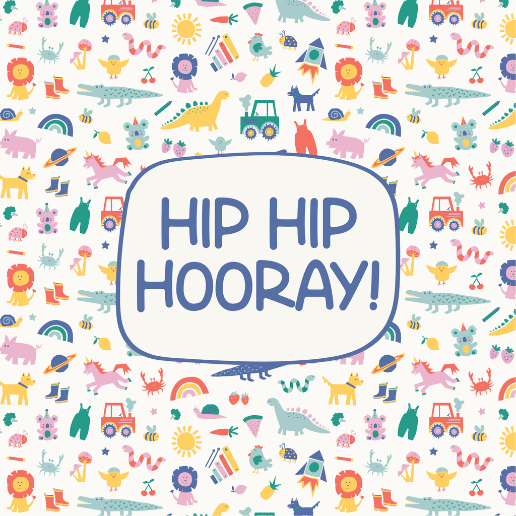 Greeting Card - Hip Hip Hooray Illustrations