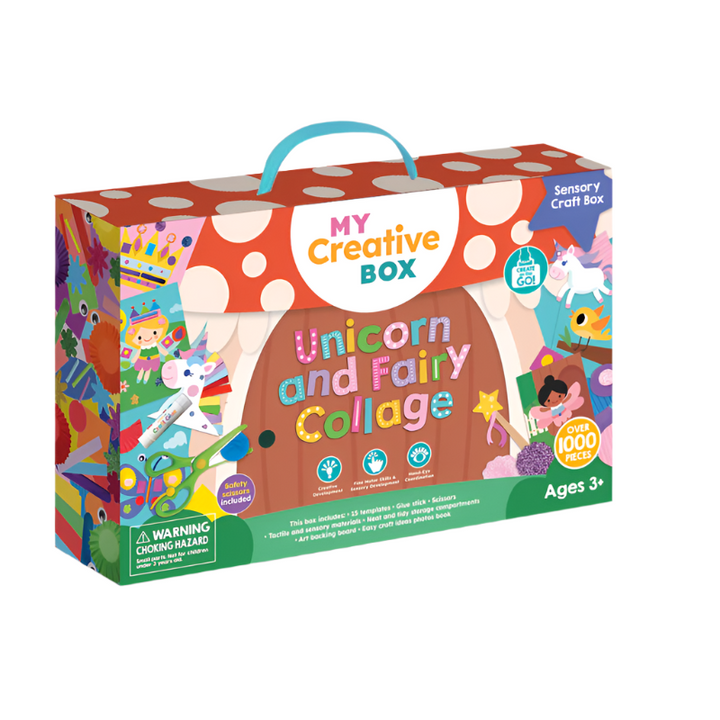 Unicorn and Fairy Collage Sensory Craft Box