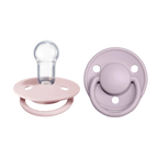 De Lux Silicone Pacifier 2 Pack - Blossom/Dusky Lilac
