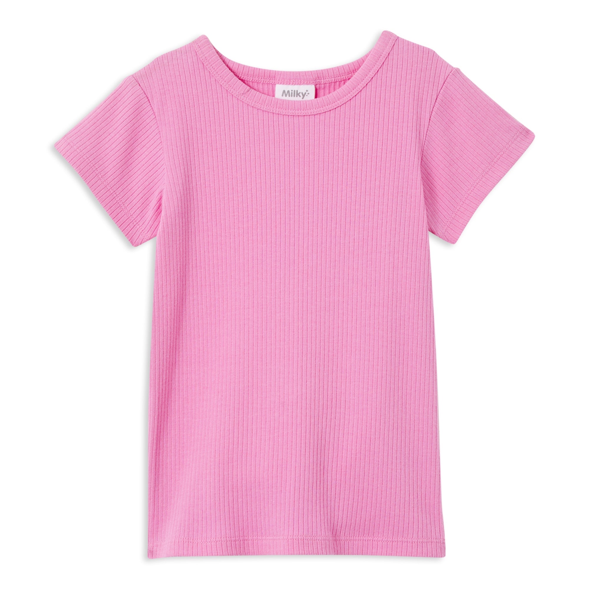 Milky Pink Rib T-Shirt