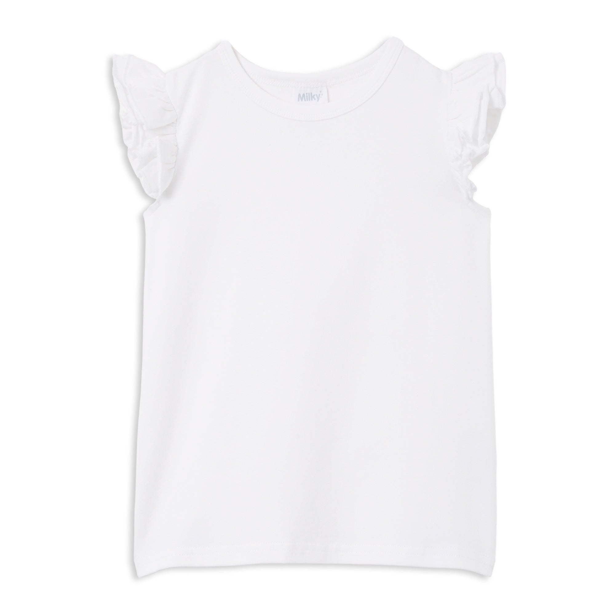 Milky White Detail T-Shirt