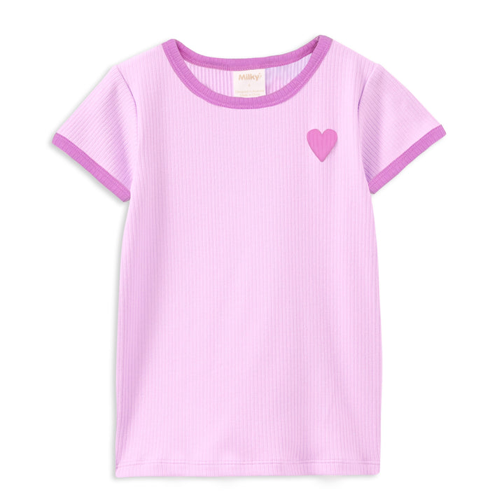 Milky Pink Rib Tee