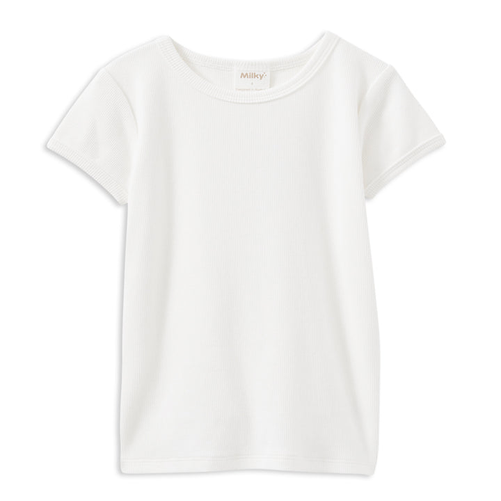 Milky Rib Tee White