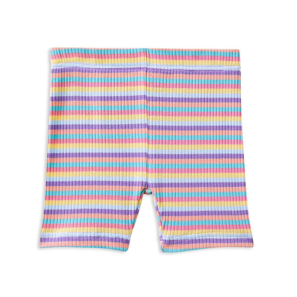 Milky Multi Stripe Bike Short