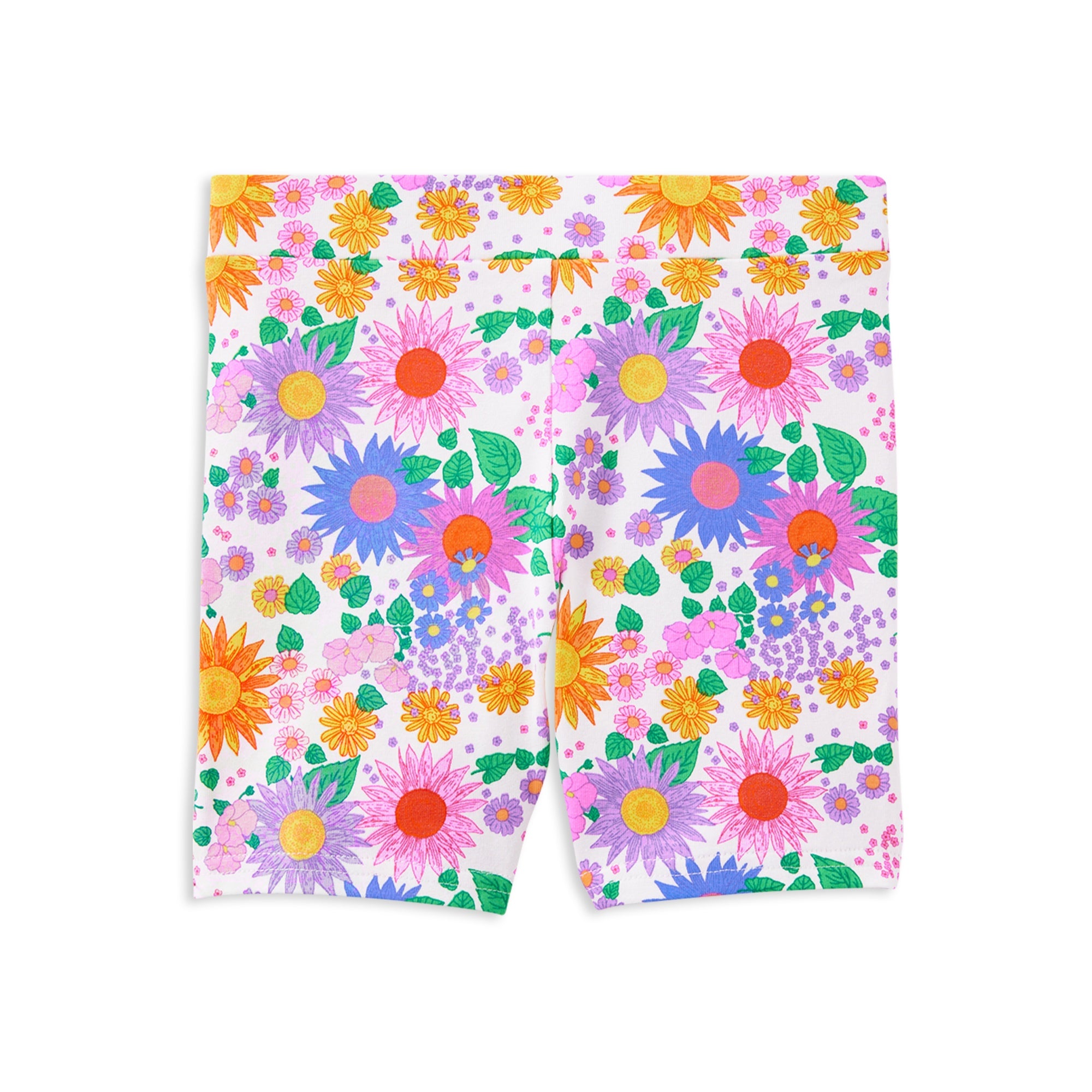 Milky Sunshine Floral Bike Short