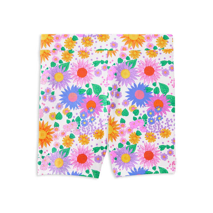 Milky Sunshine Floral Bike Short