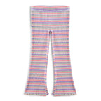 Milky Stripe Waffle Flared Legging