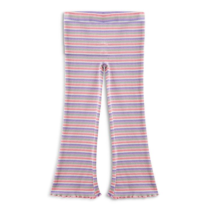 Milky Stripe Waffle Flared Legging