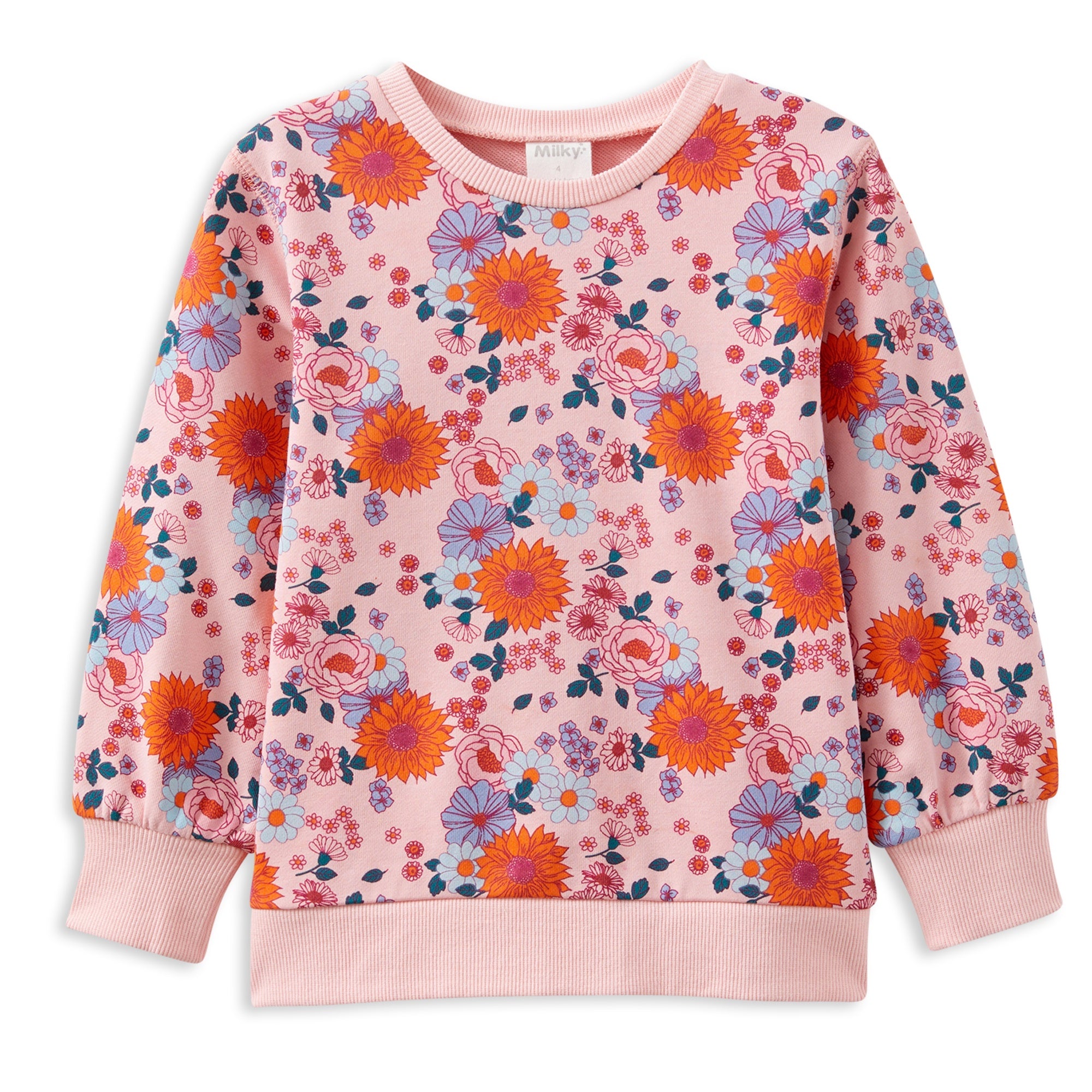 Milky Sunflower Fleece Sweat