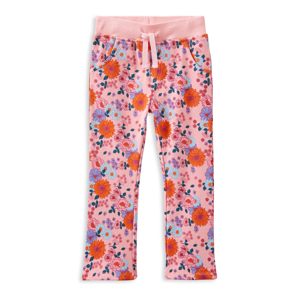 Milky Sunflower Fleece Track Pant