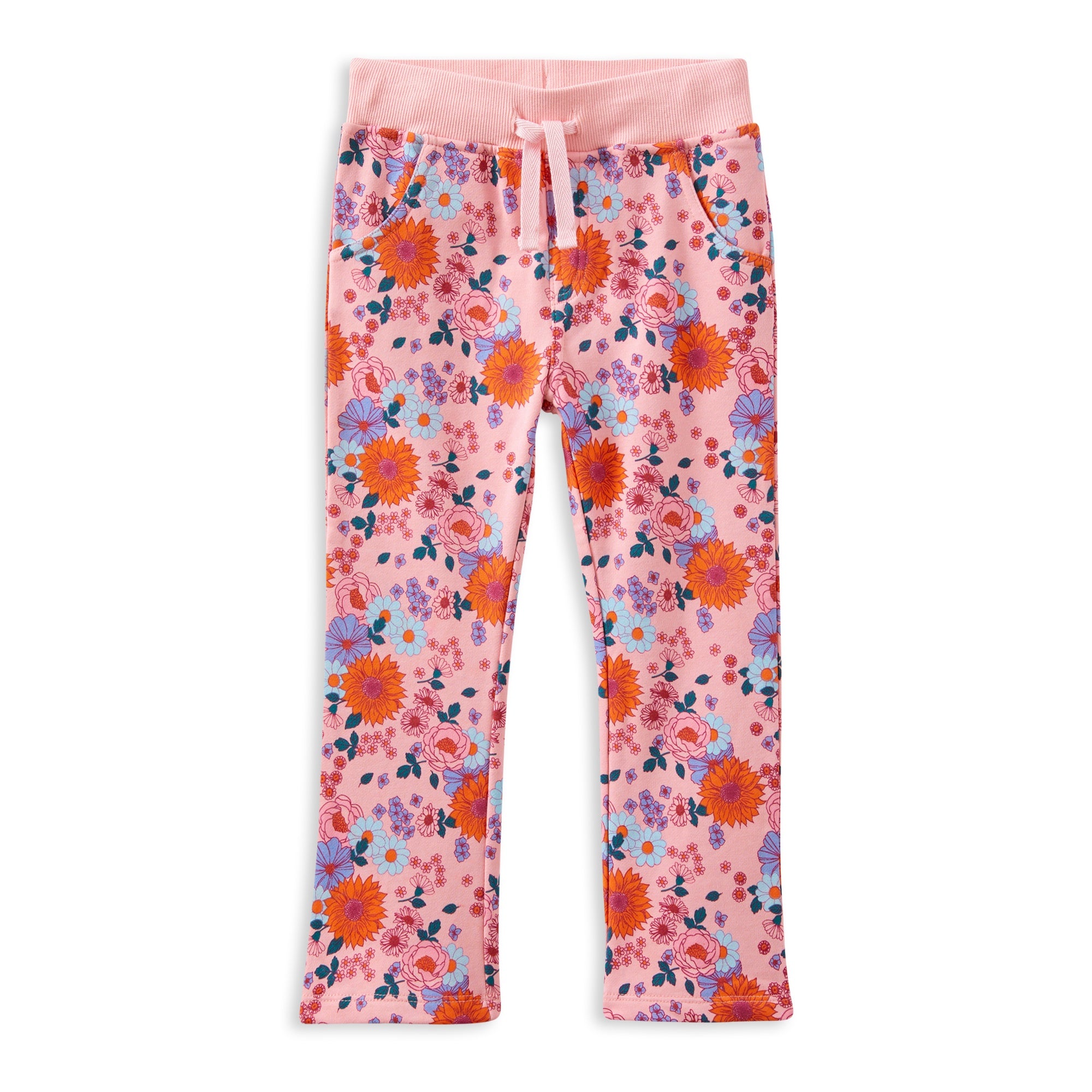 Milky Sunflower Fleece Track Pant