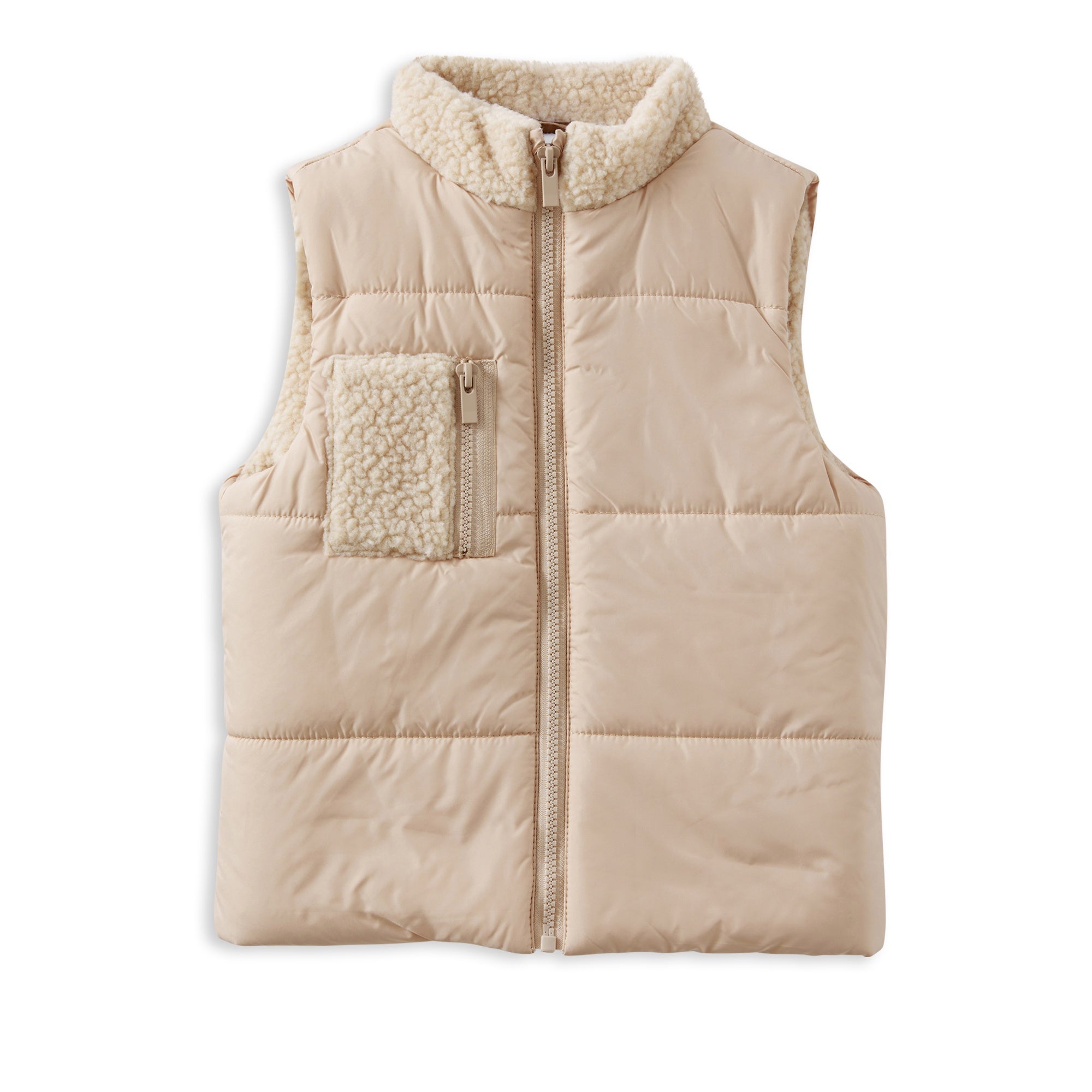 Milky Nougat Puffer Vest