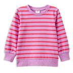 Milky Raspberry Stripe Sweat