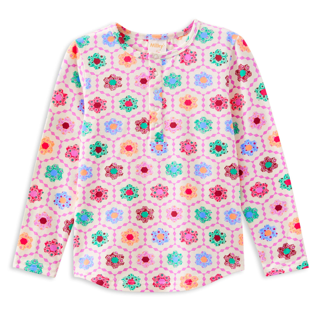 Honeycomb Bloom Henley