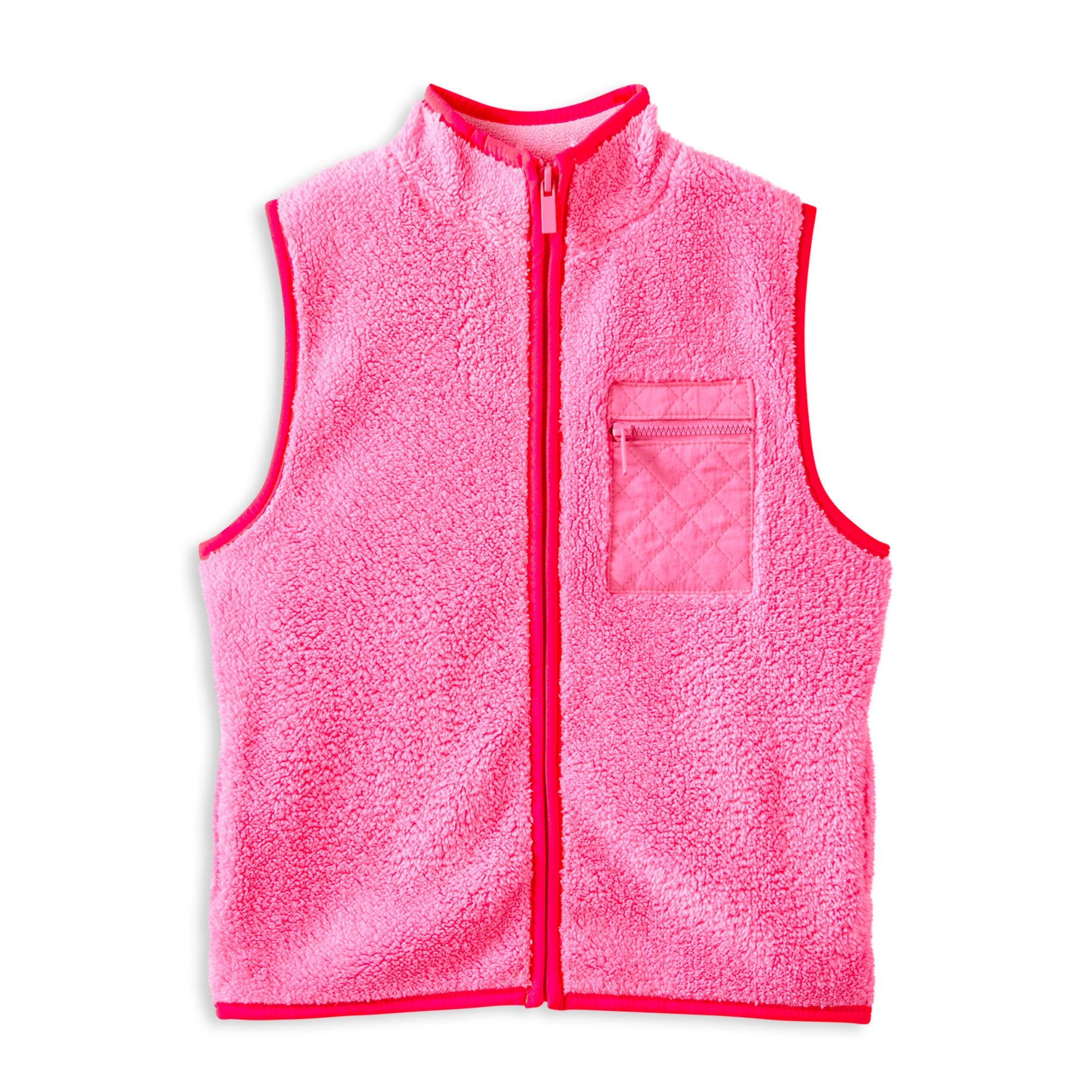 Bubblegum Sherpa Vest