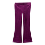Berry Velour Flares