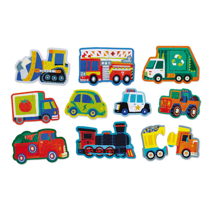Let's Begin Puzzle 2 Piece - Vehicles (Box)