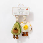 2 Pack Mini Market Brunch Stroller Toys - Avocado and Egg on Toast