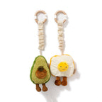 2 Pack Mini Market Brunch Stroller Toys - Avocado and Egg on Toast