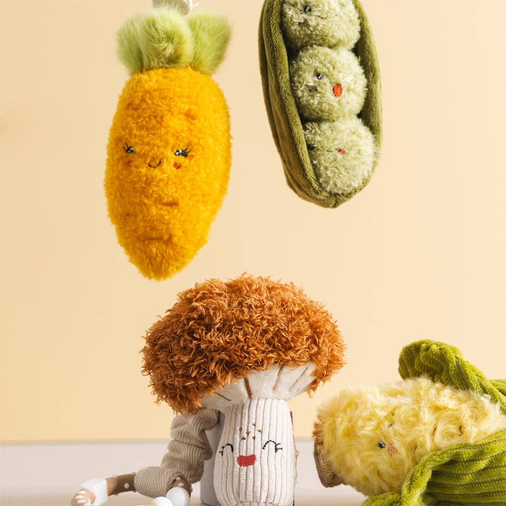 2 Pack Mini Market Brunch Stroller Toys - Carrot and Green Peas
