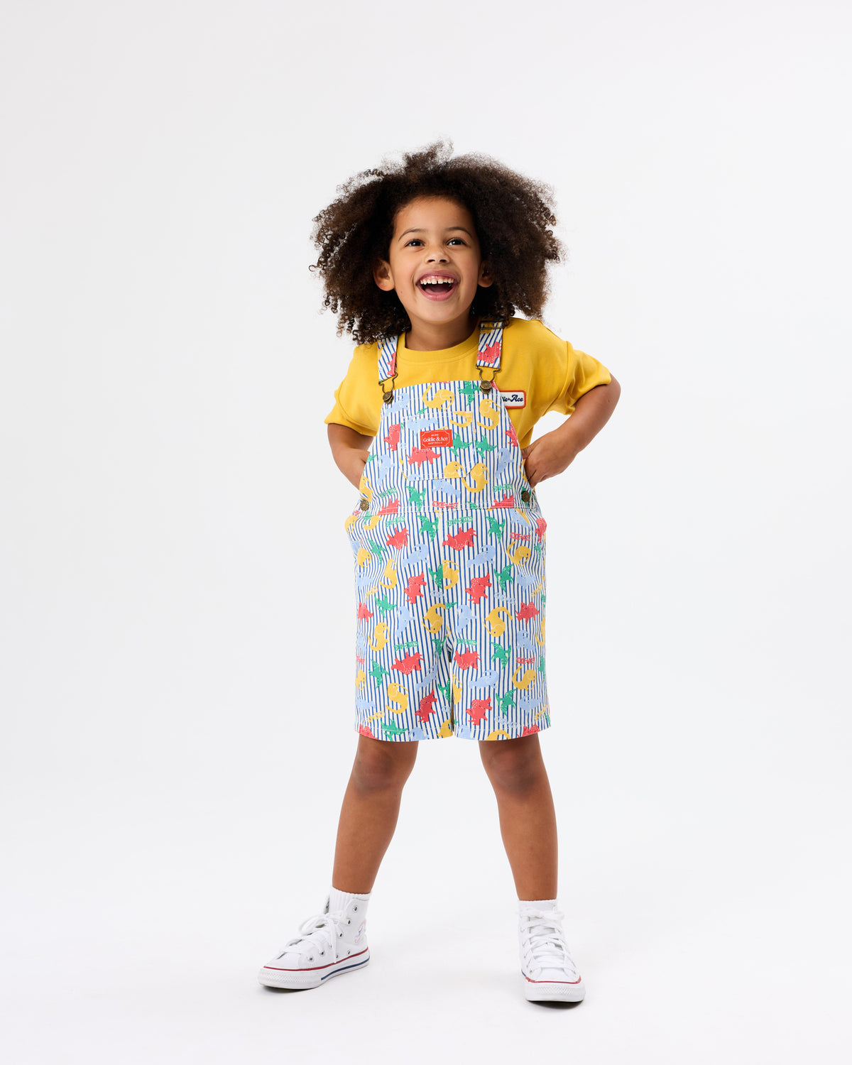 Contrast Stitch T-Shirt Yellow