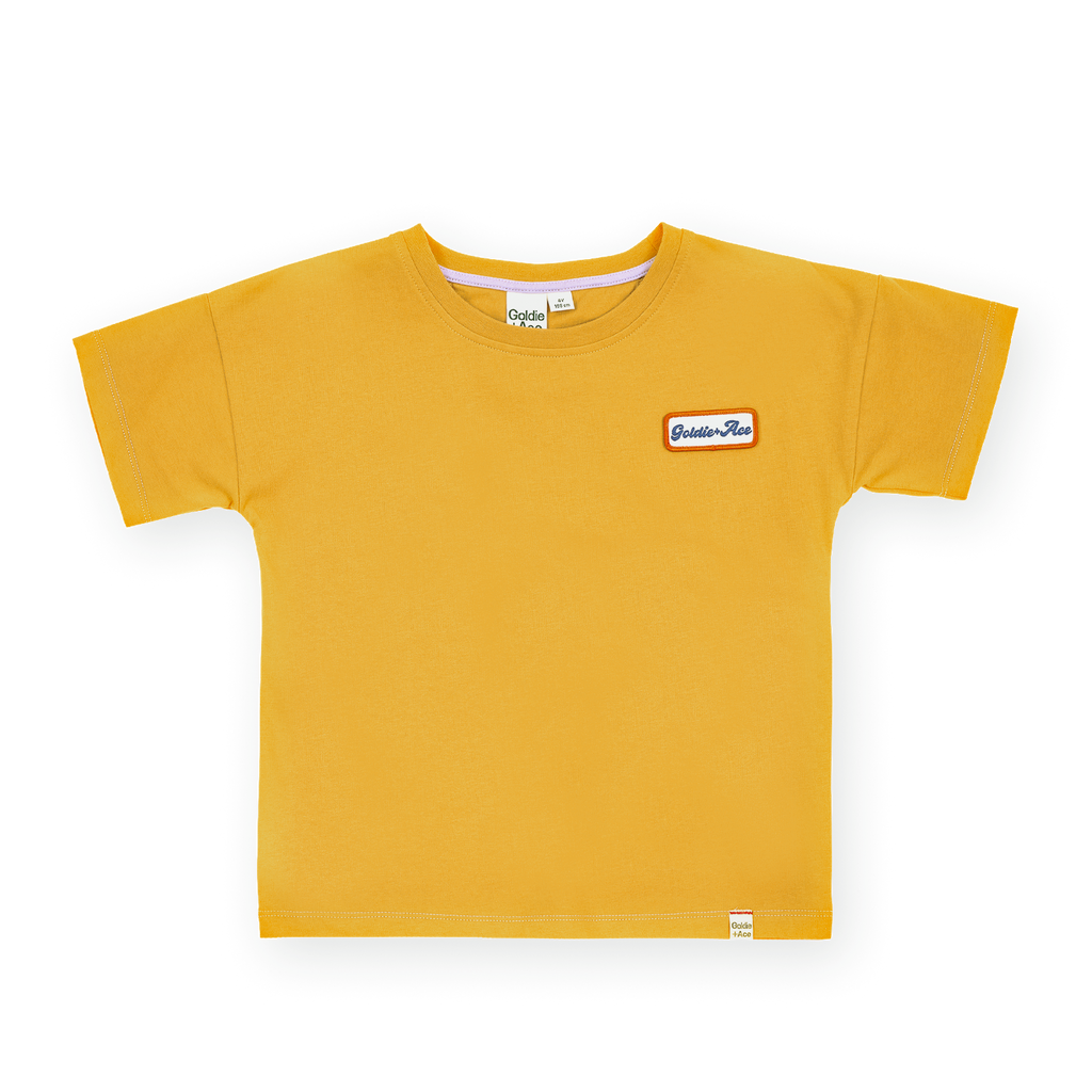 Contrast Stitch T-Shirt Yellow