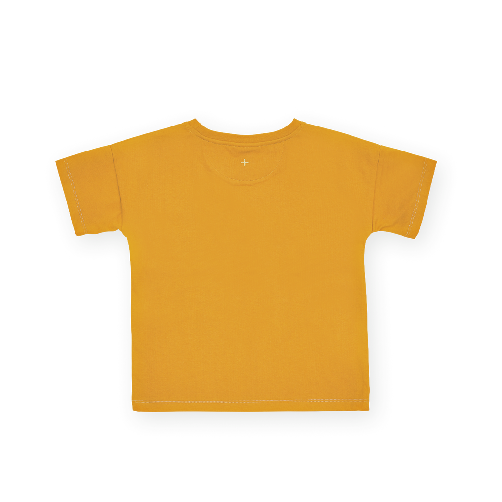 Contrast Stitch T-Shirt Yellow