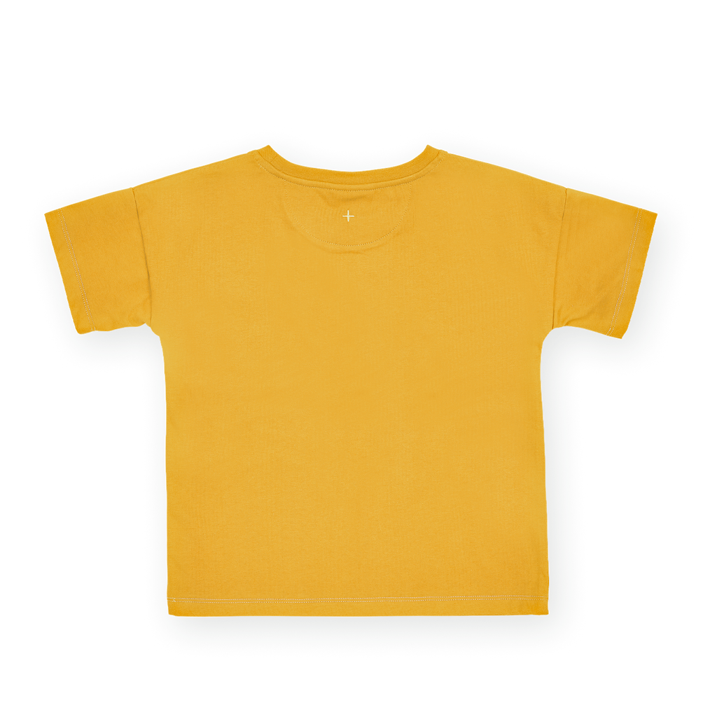 Contrast Stitch T-Shirt Yellow