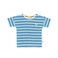 Waffle Stripe T-Shirt Blue