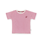 Waffle Stripe T-Shirt Pink