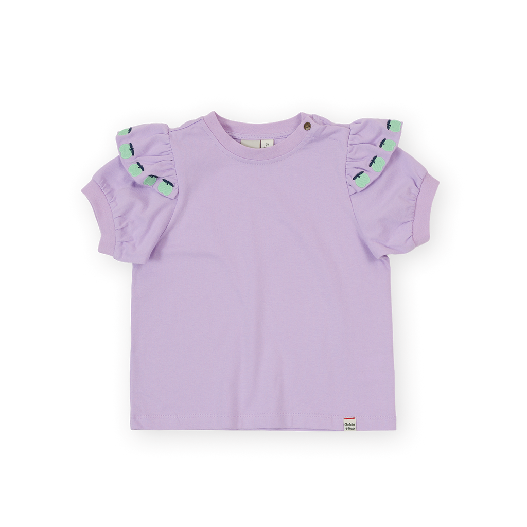 Flounce Shoulder Apple Top
