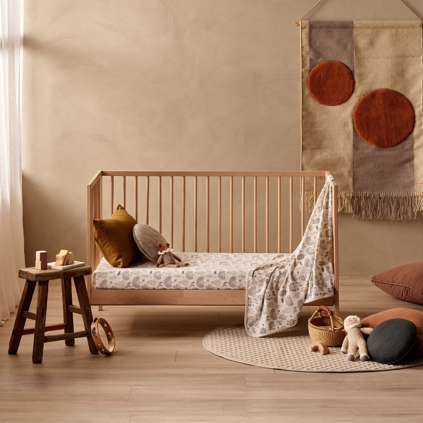 Organic Cot Sheet - Woodland