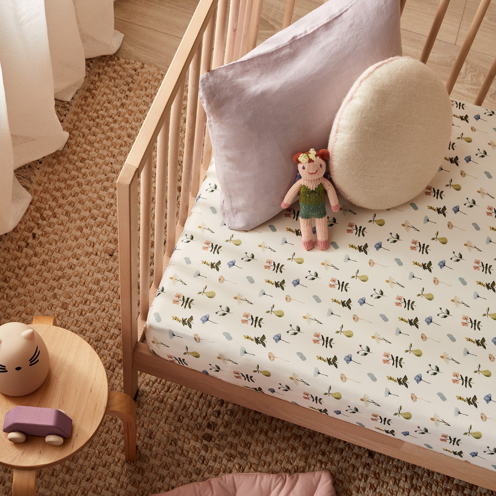 Organic Cot Sheet - Petit Garden