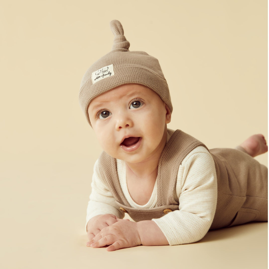 Wilson and Frenchy Organic Waffle Knot Hat - Mushroom