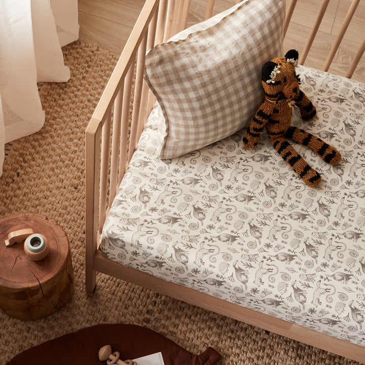Wilson and Frenchy Organic Cot Sheet - Tribal Woods