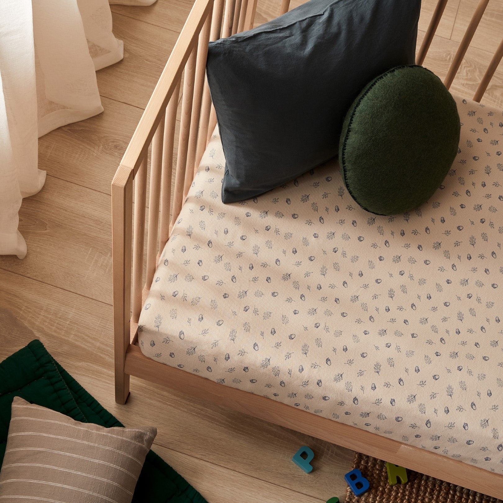 Organic Cot Sheet - Falling Oak
