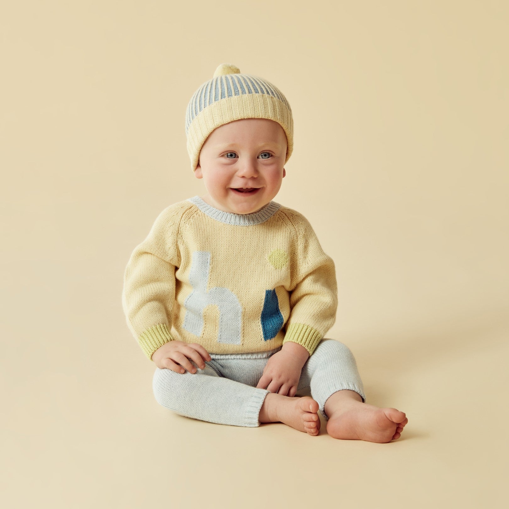 Knitted Legging - Bluebell Fleck