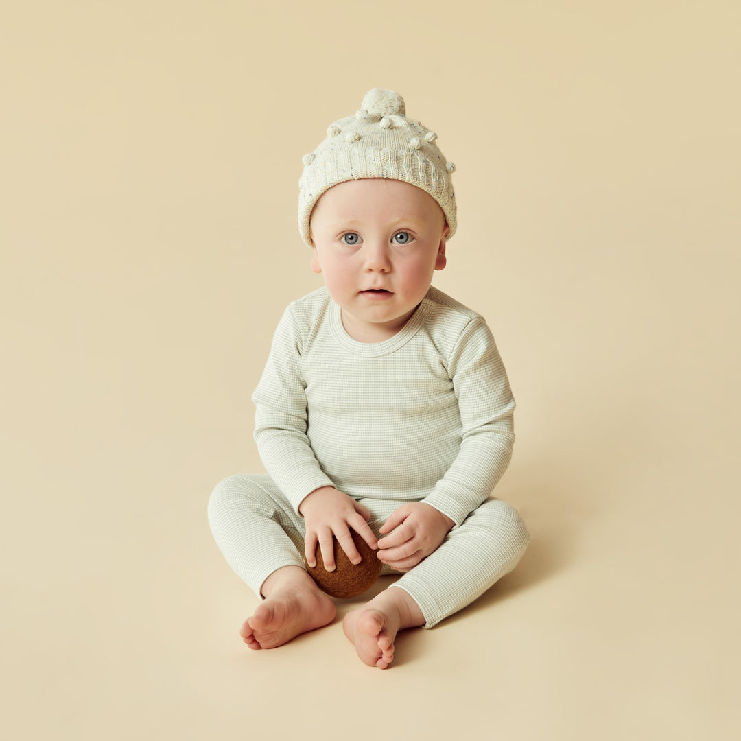 Wilson and Frenchy Knitted Bauble Hat - Dew Fleck