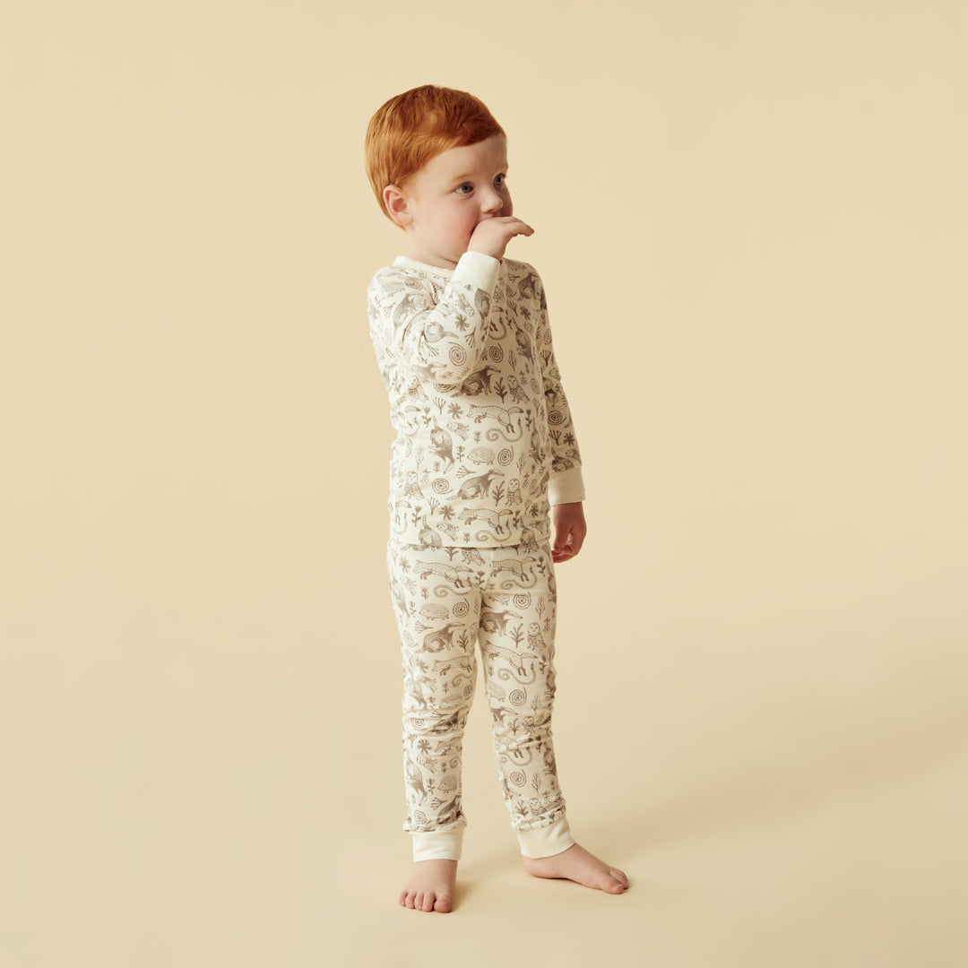 Wilson and Frenchy Organic Long Sleeved Pyjamas - Tribal Woods