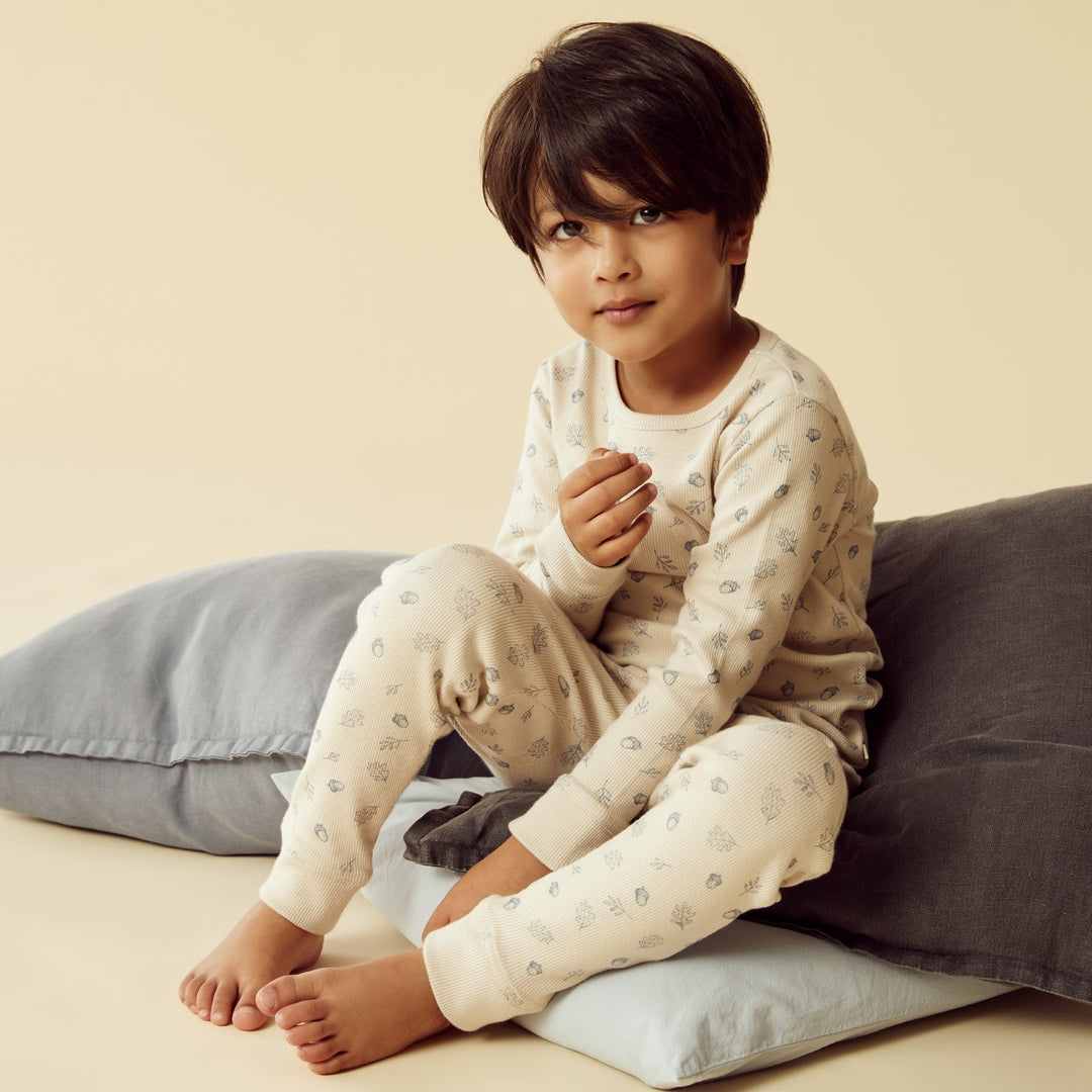 Wilson and Frenchy Organic Long Sleeved Pyjamas - Falling Oak