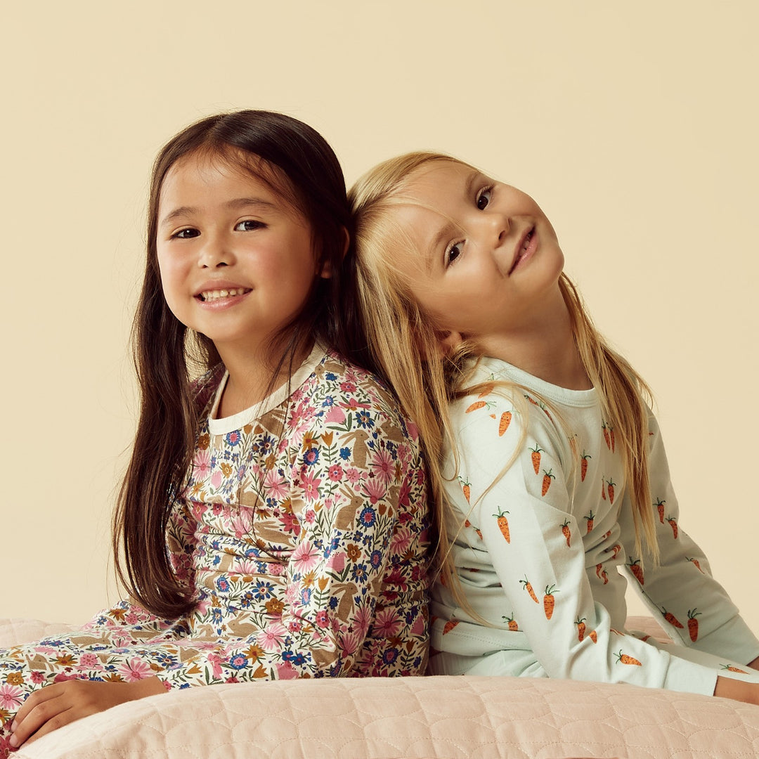 Wilson and Frenchy Organic Long Sleeved Pyjamas - Bunny Hop