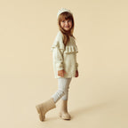 Knitted Ruffle Jumper - Dew Fleck