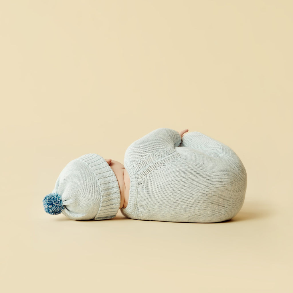 Knitted Hat - Bluebell Fleck
