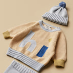 Knitted Legging - Bluebell Fleck