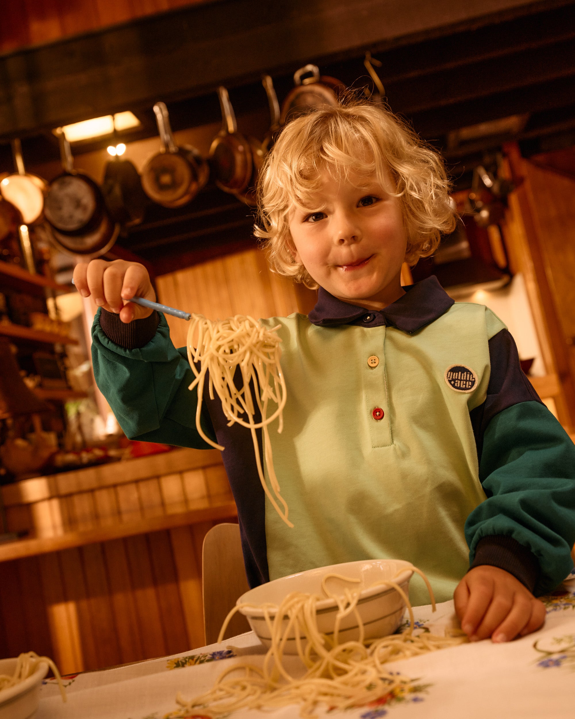 Panelled Relaxed Rugby Sweat Top