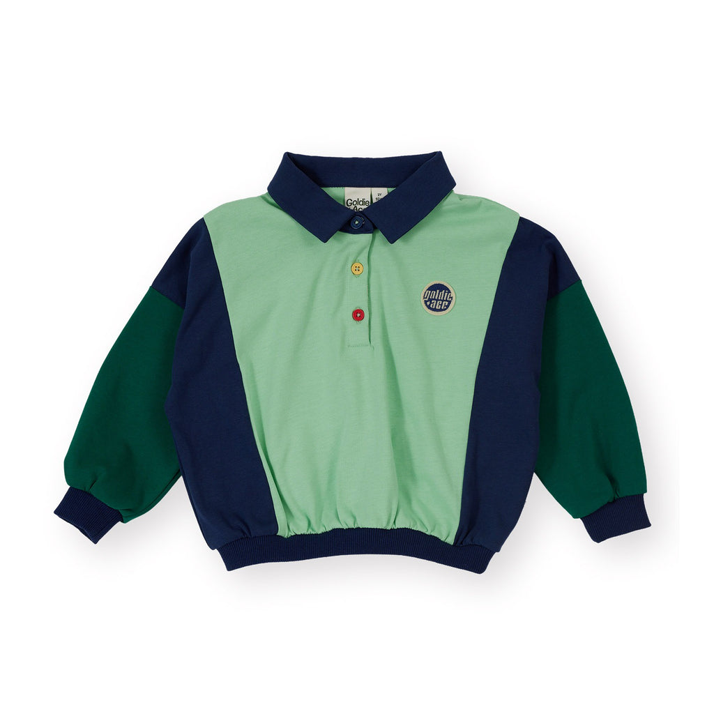 Panelled Relaxed Rugby Sweat Top