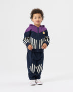 Block Stripe Hooded Jacket