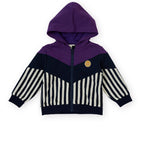 Block Stripe Hooded Jacket