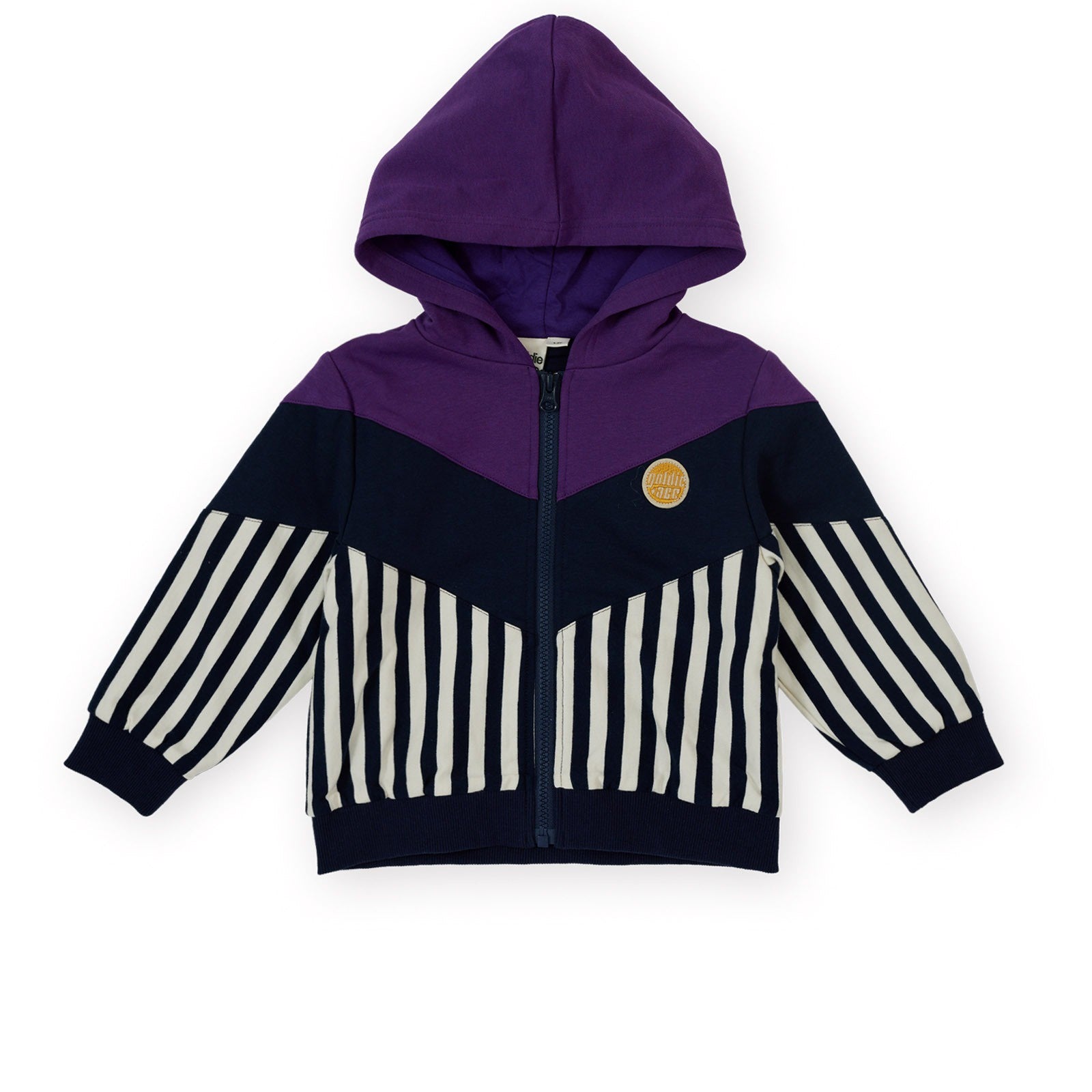 Block Stripe Hooded Jacket